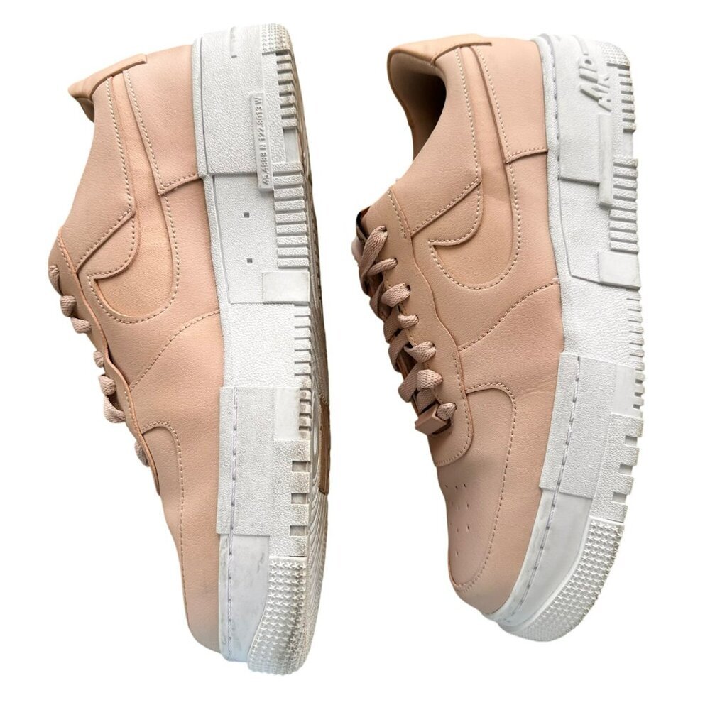 Nike Air Force 1 Pixel Athletic Lace Up Shoe‎ Womens Size 12 Pink White - Picture 7 of 12